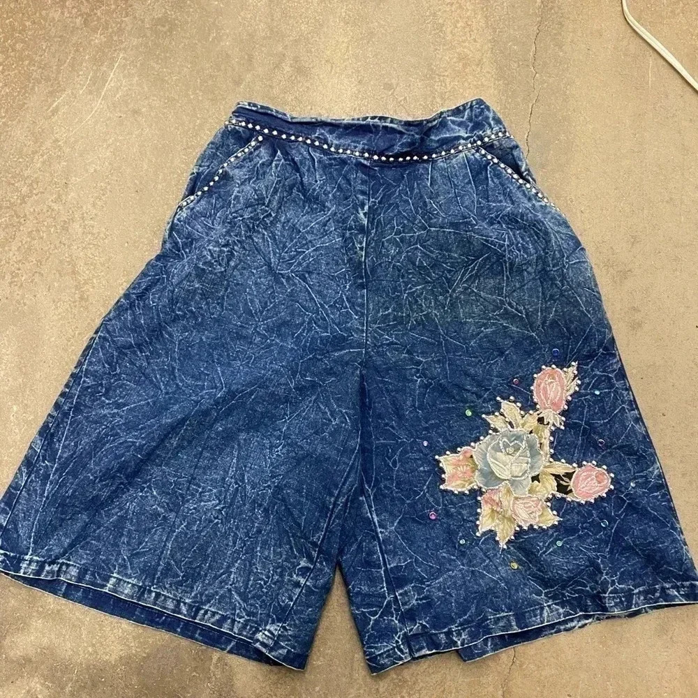 Vintage‎ chambray  bermuda